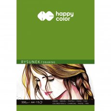 Blok do rysunku rysunkowy A4 15 arkuszy 300 g Happy Color ART 35289