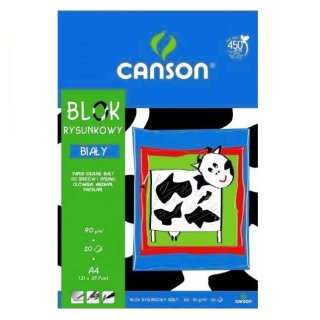Blok rysunkowy A4 biały 20 kartek Canson® 6666117