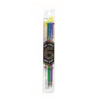 Długopis mechaniczny 6-kolorowy żelowy neonowy OOLY