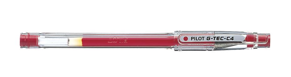 Długopis żelowy G-Tec-C4 czerwony 0,4 Pilot BLGC4R 