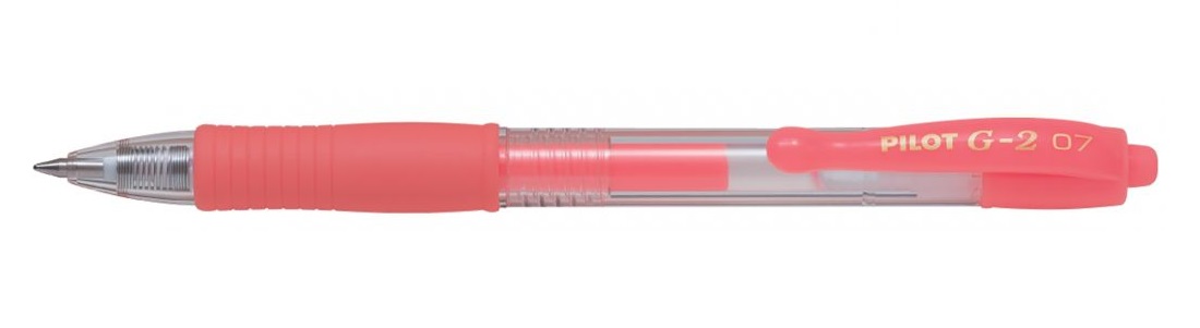 Długopis żelowy G2-07 M neonowy różowy Pilot G2-7-NP