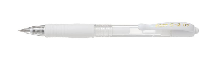 Długopis żelowy G2-07 M pastelowy biały Pilot 62283