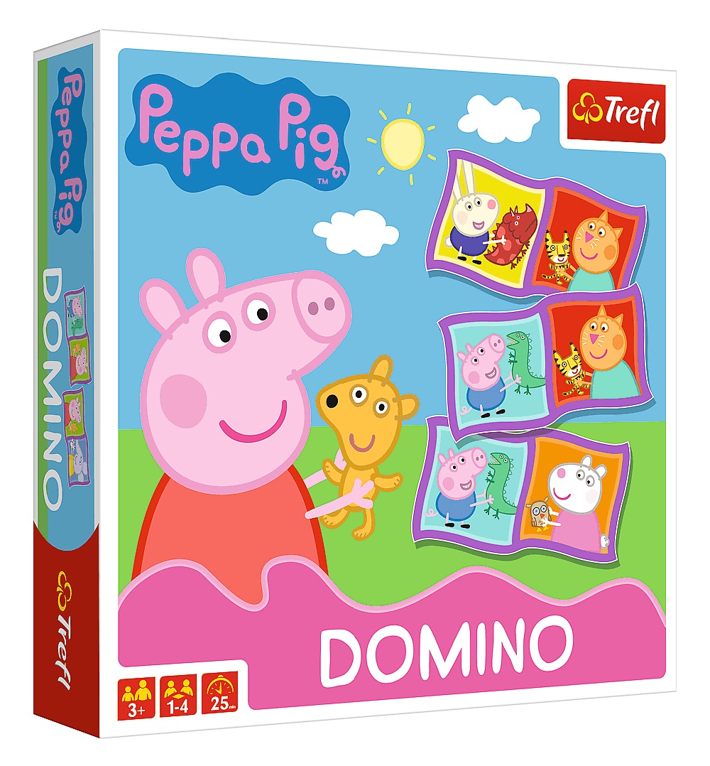 Domino Świnka Peppa Trefl 02066 gra
