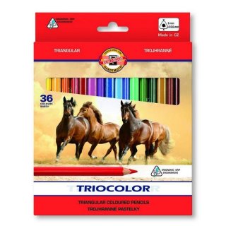 Kredki szkolne Triocolor 36 kolorów Koh-I-Noor 3145