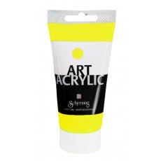 Farba akrylowa FLUORESCENT YELLOW Art Acrylic 75 ml Schjerning 5371 