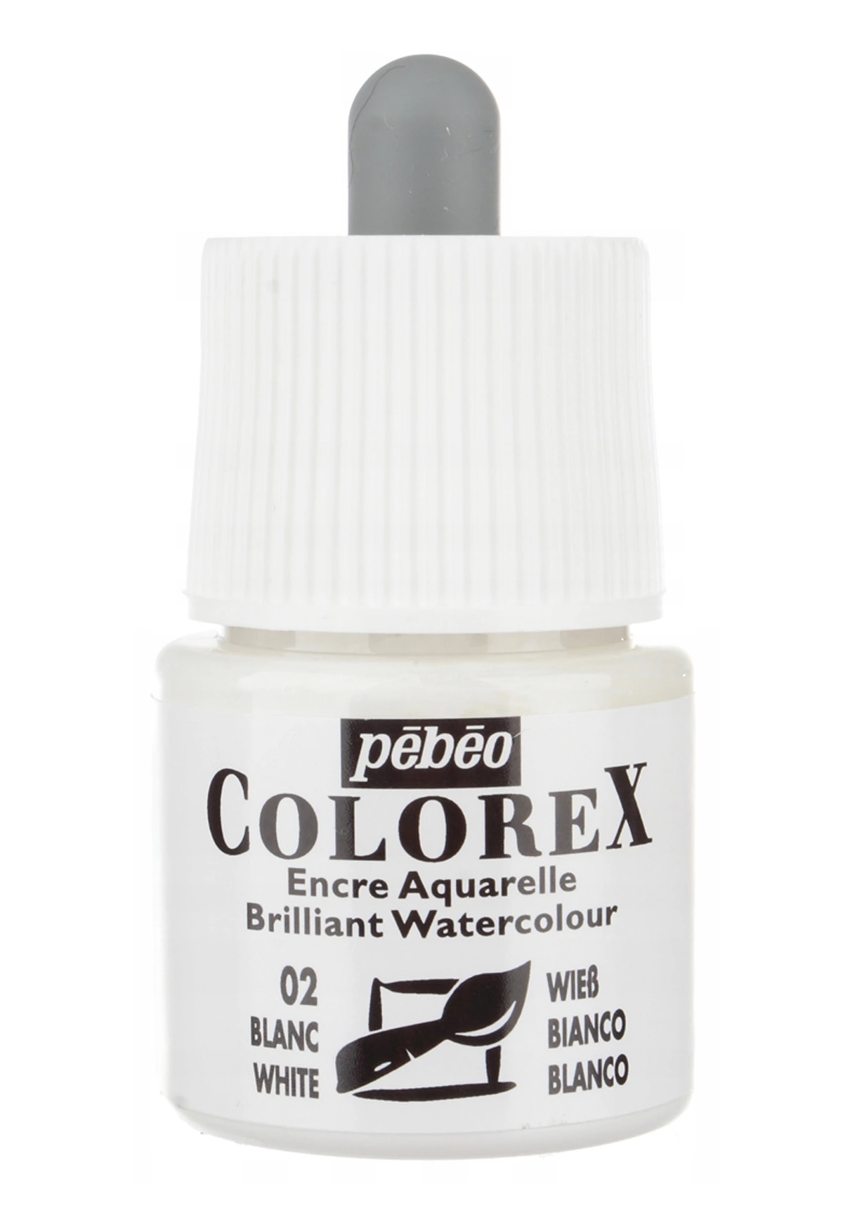 Farba akwarelowa biała Colorex 45 ml PEB 341002 Akwarela w płynie