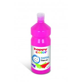 Farba tempera plakatowa cyklamenowy 1000 ml Premium nr 23 Happy Color HA 3310 1000-23