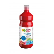 Farba tempera plakatowa czerwona 1000 ml Premium nr 2 Happy Color HA 3310 1000-2