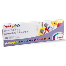 Farby akwarelowe w tubkach 18 kolorów Pentel WFRS-18