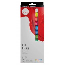 Farby olejne 12 kolorów Daler-Rowney Simply Oil 118500100