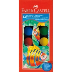 Farby wodne akwarelowe 12 kolorów Faber-Castell 125011