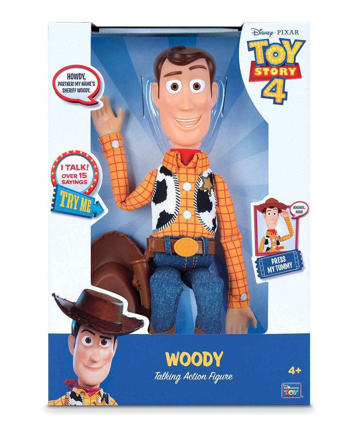 Figurka Mówiący po polsku Szeryf Chudy Woody 40 cm Toy Story 4 64113