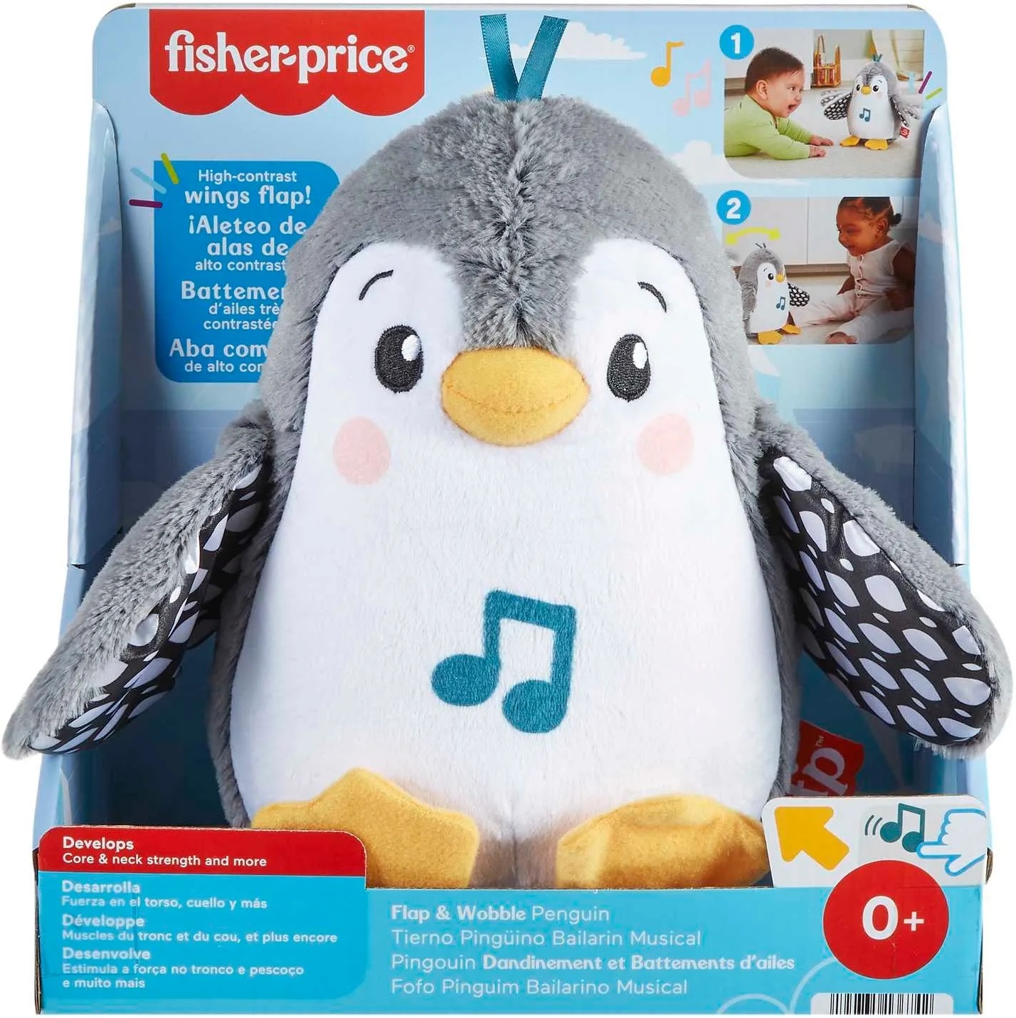 Fisher Price Interaktywny Muzyczny Pingwinek Kiwaczek Mattel HNC10