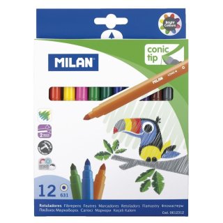 Flamastry 12 kolorów Milan 0612312