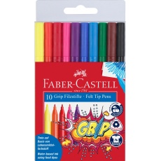 Flamastry Grip 10 kolorów Faber-Castell 155310