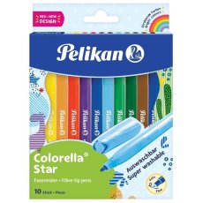 Flamastry szkolne 10 kolorów Pelikan colorella Star 822291