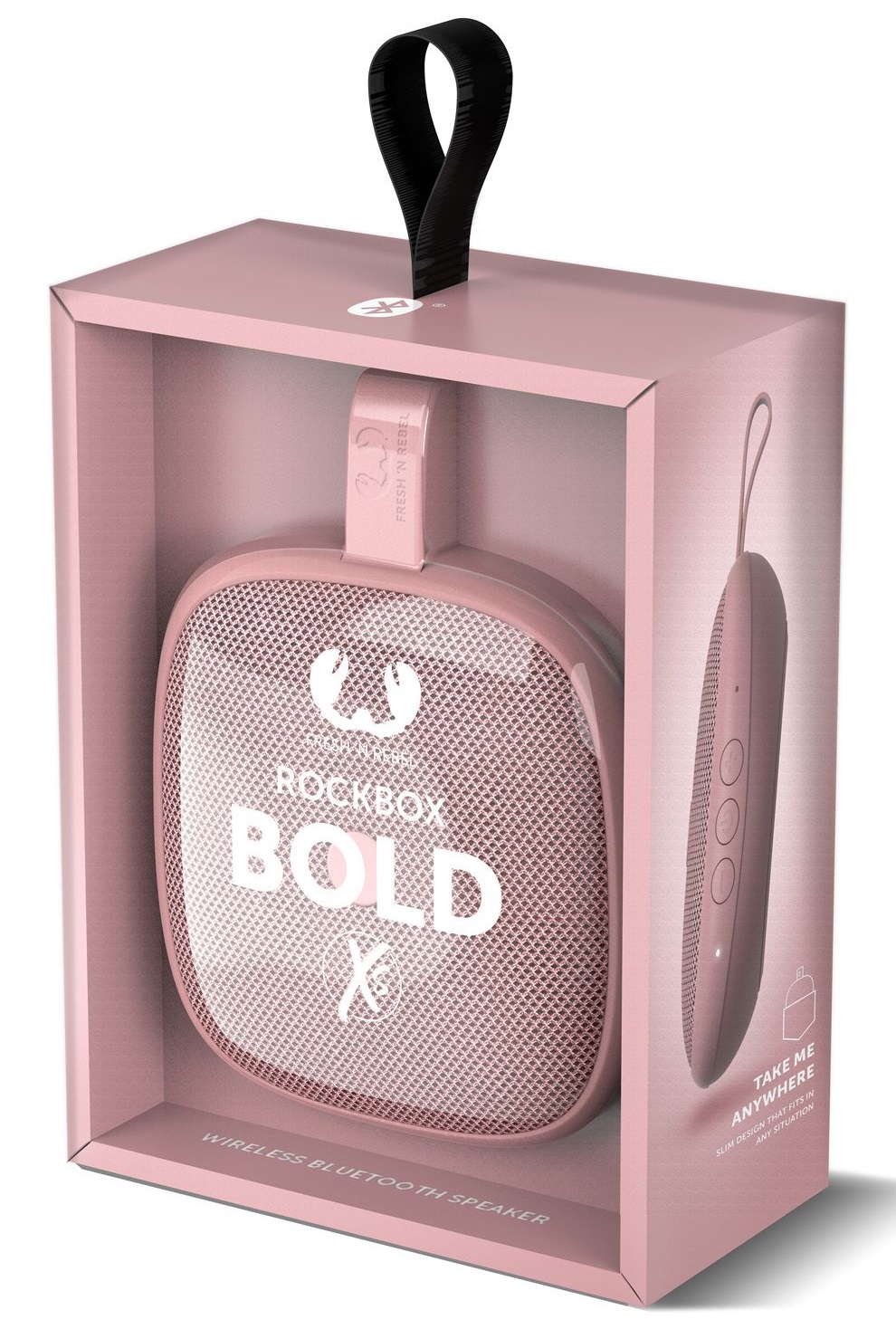 Fresh \'n Rebel Głośnik Bluetooth Rockbox Bold XS Dusty Pink Hama 191025