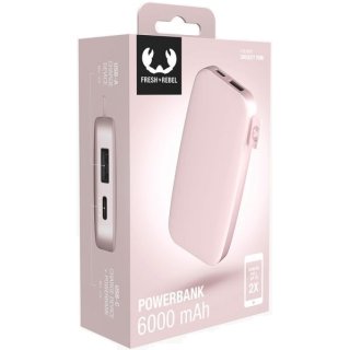 Fresh n' Rebel Powerbank 6000 mAh USB-C Fast Charging Hama 215137 Smokey Pink