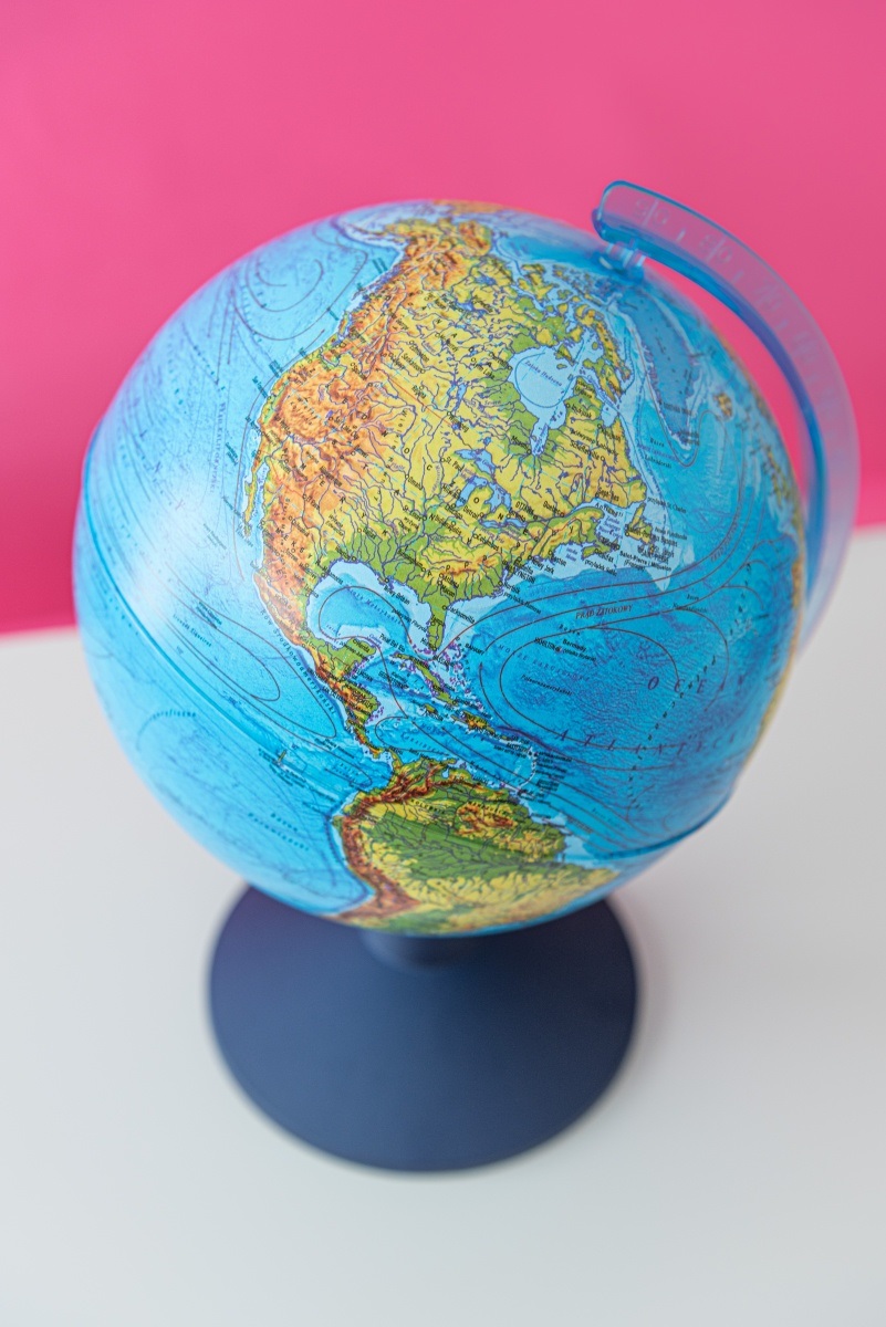 Globus interaktywny podświetlany LED z aplikacją AR 250 mm Zwierzęta świata Alaysky Dante 01939