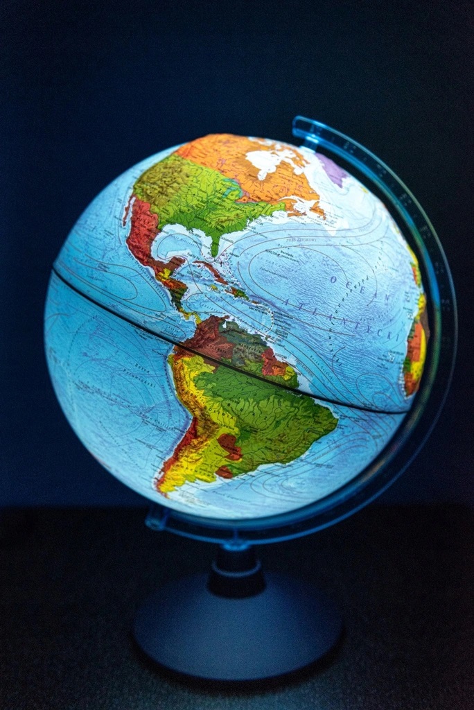 Globus interaktywny polityczno-fizyczny podświetlany z aplikacją AR 250 mm Dante 01910
