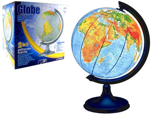 Globus polityczno-fizyczny podświetlany 250 mm Głowala 0713
