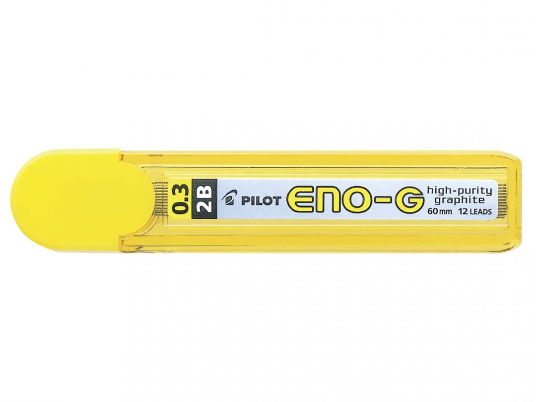 Grafity ołówkowe 0.3 mm 2B 12 sztuk Pilot ENO G 47691