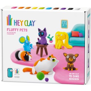 Hey Clay Masa plastyczna Puchate zwierzaki TM Toys HCL15023 