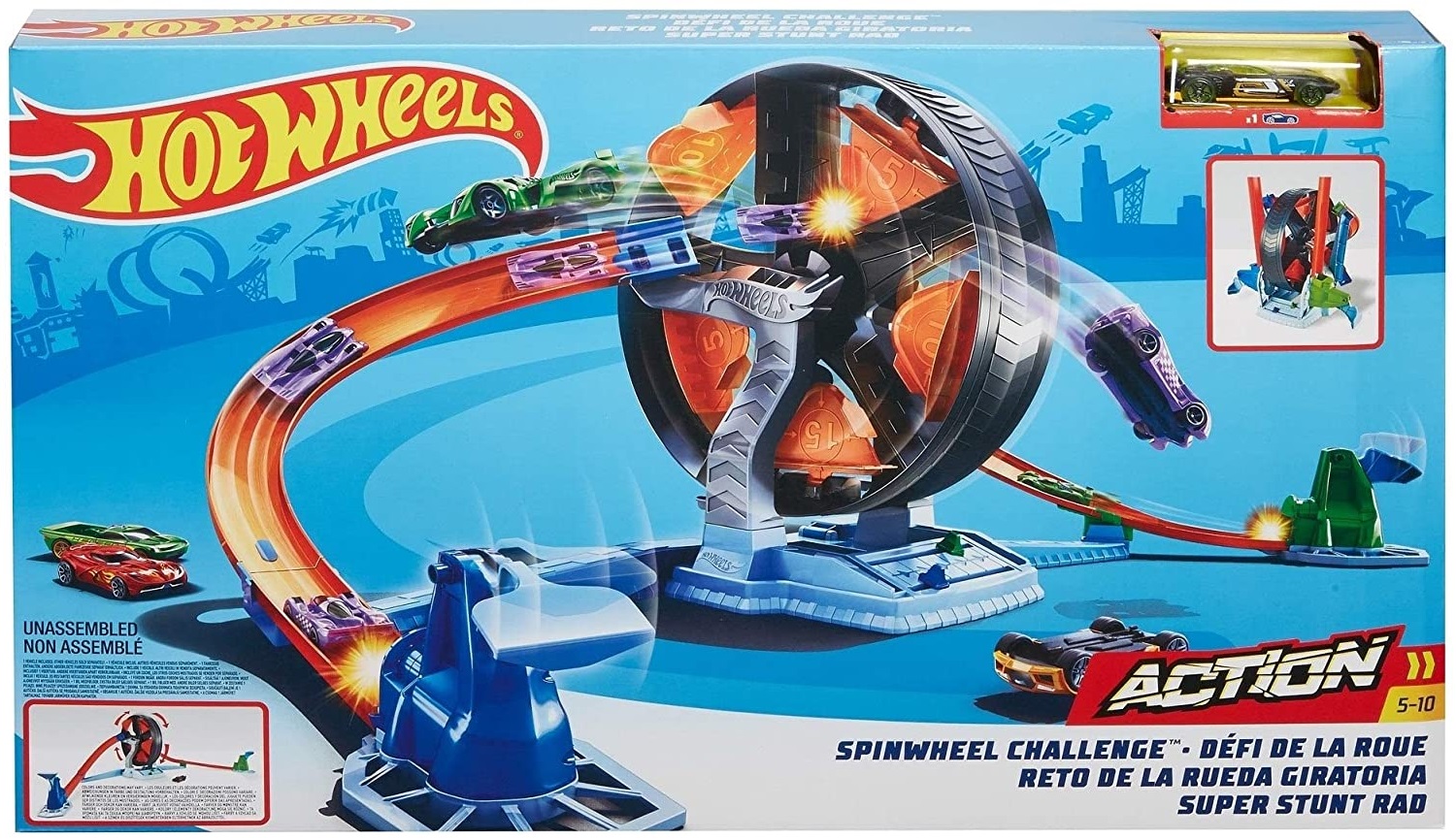 Hot Wheels Action Zakręcona opona Mattel GJM77