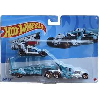 Hot Wheels Ciężarówka z samochodem Mattel Park 'N Play BDW51 HDT08 Rat Rig