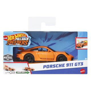 Hot Wheels Samochód z napędem typu pull-back HPR70 HPT04 Porsche 911 GT3 HPR79-LA10