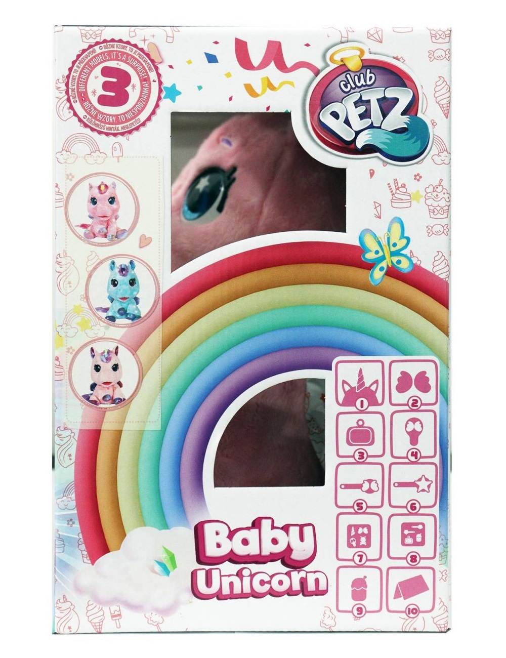 IMC Club Petz My Baby Unicorn Zabawka interaktywna Jednorożec różowy 093881P