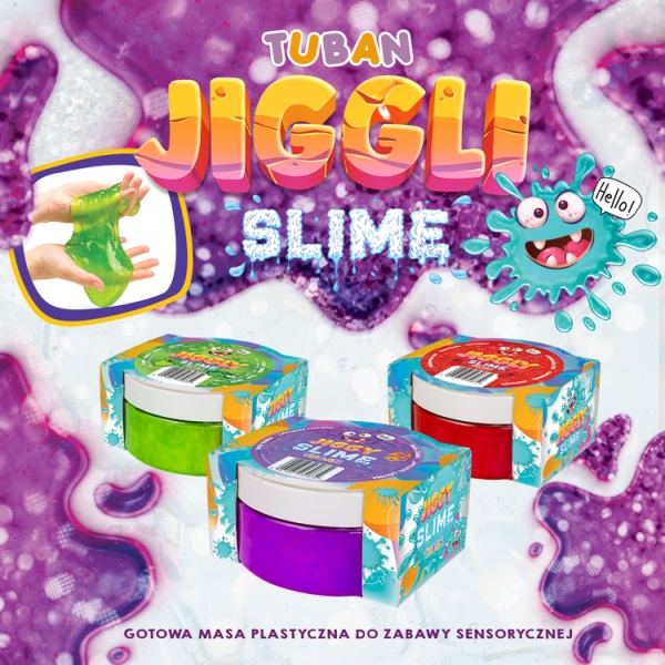 Jiggly Slime 500 g zapachowy Niebieska jagoda Tuban