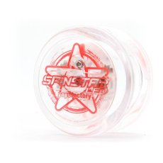 Jojo Yoyo Świecące YoYoFactory Spinstar LED Clear Body Czerwone