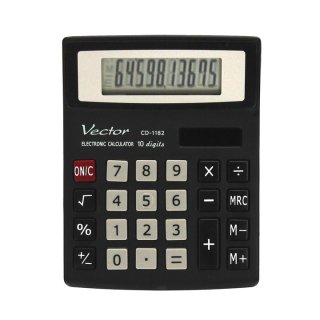 Kalkulator kieszonkowy Vector CD-1182 BLK
