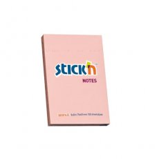 Karteczki samoprzylepne pastelowe różowe 76x51 mm 100 kartek Stick'n Hopax 21145