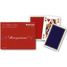 Karty do gry Monogramme De Luxe 2 talie po 55 listków Piatnik 222337