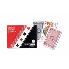 Karty do gry Poker-Brydż 2 talie po 55 listków Piatnik 2197