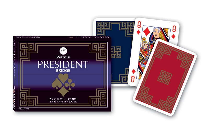 Karty do gry President 2 talie po 55 listków Piatnik 2280