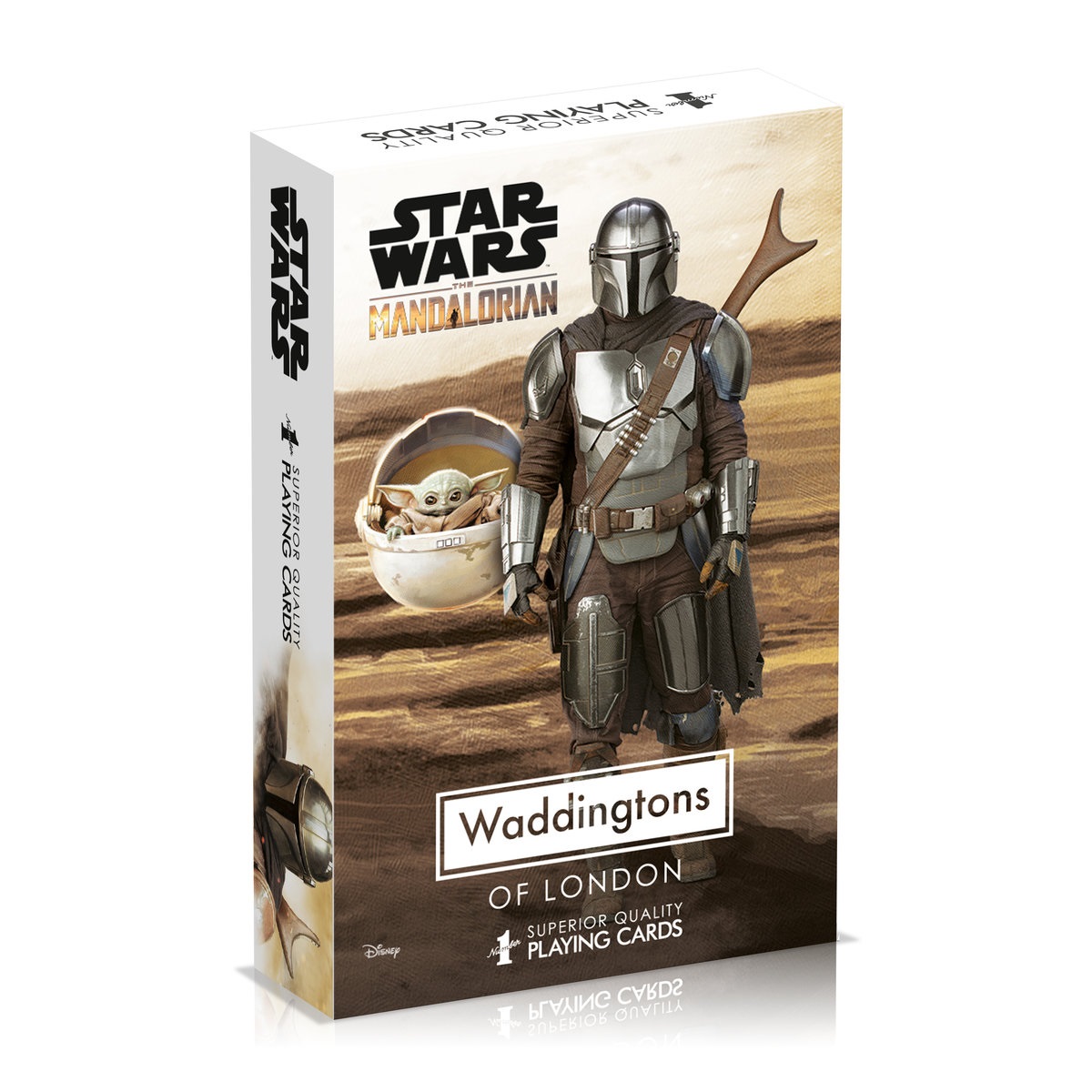 Karty do gry Star Wars Mandalorian i Baby Yoda Waddingtons No. 1