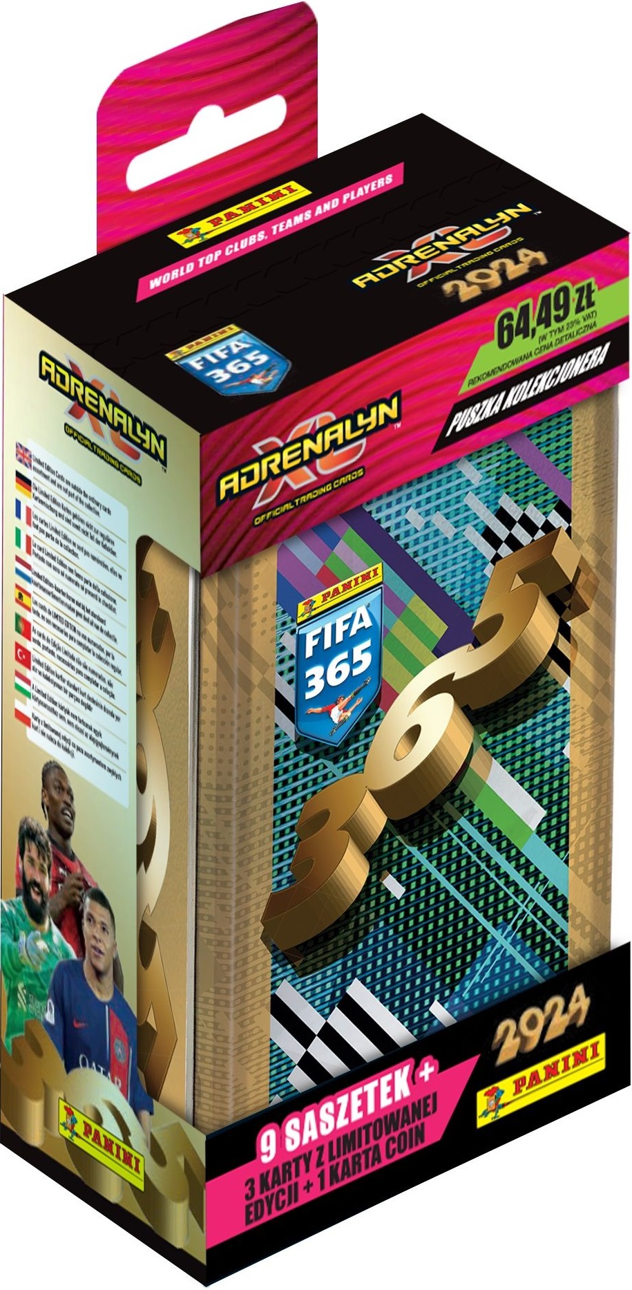 Karty piłkarskie FIFA 365 Adrenalyn XL™ 2024 Puszka kolekcjonerska Panini 00009