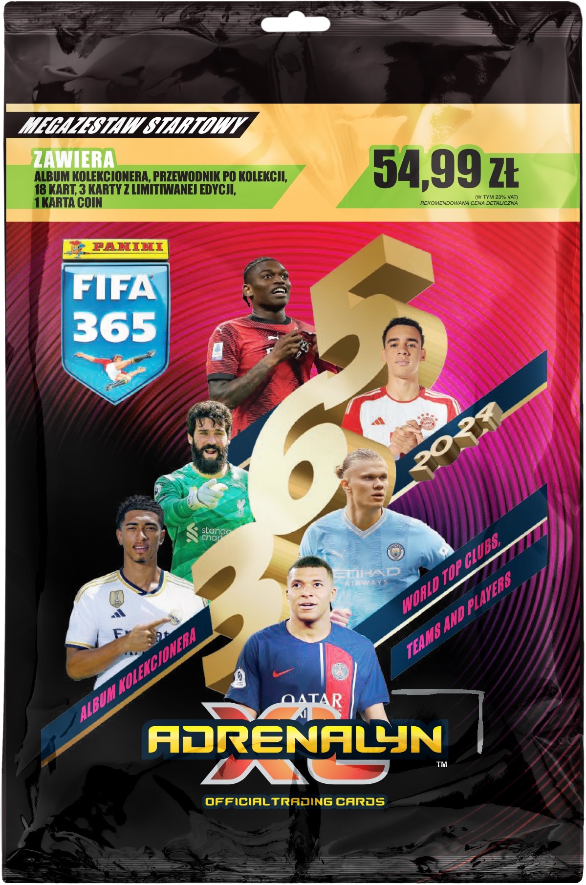 Karty piłkarskie FIFA 365 Adrenalyn XL™ 2024 Megazestaw startowy Panini 00016