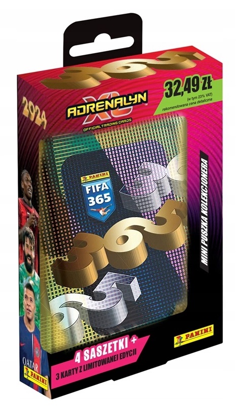 Karty piłkarskie FIFA 365 Adrenalyn XL™ 2024 Mini puszka kolekcjonerska Panini 00010