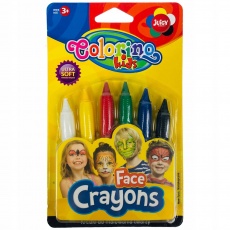Kredki do malowania twarzy 6 kolorów Colorino Kids Patio 32629PTR