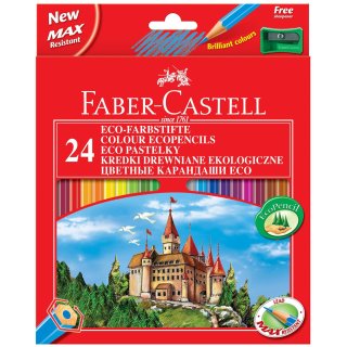 Kredki ECO 24 kolory Zamek Faber-Castell 120124