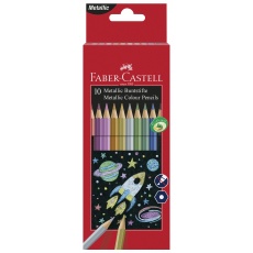 Kredki ołówkowe 10 kolorów metaliczne Faber-Castell 201583
