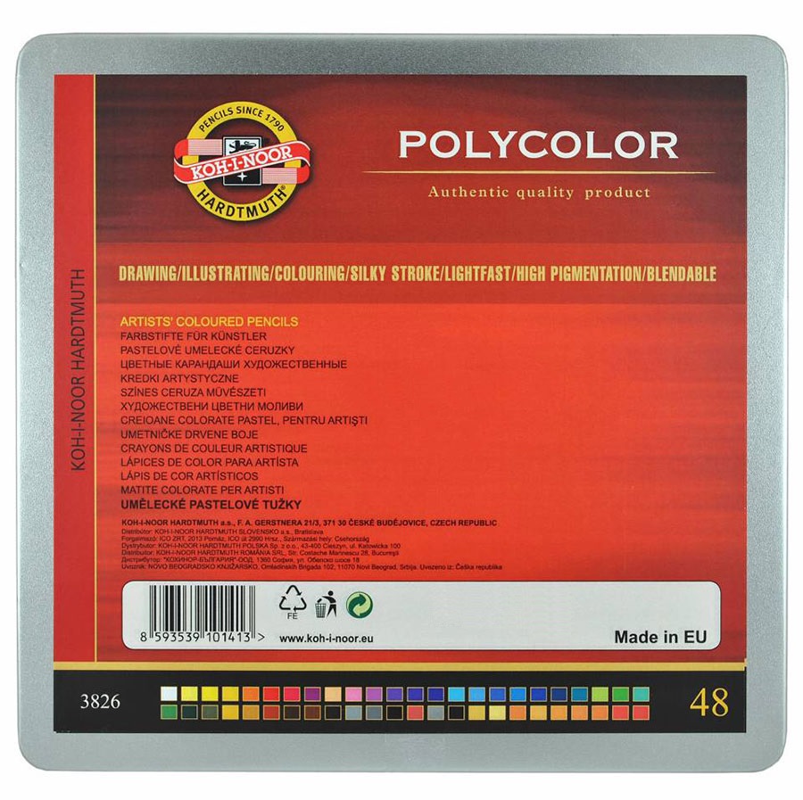 Kredki ołówkowe 48 kolorów Polycolor Koh-I-Noor 3826