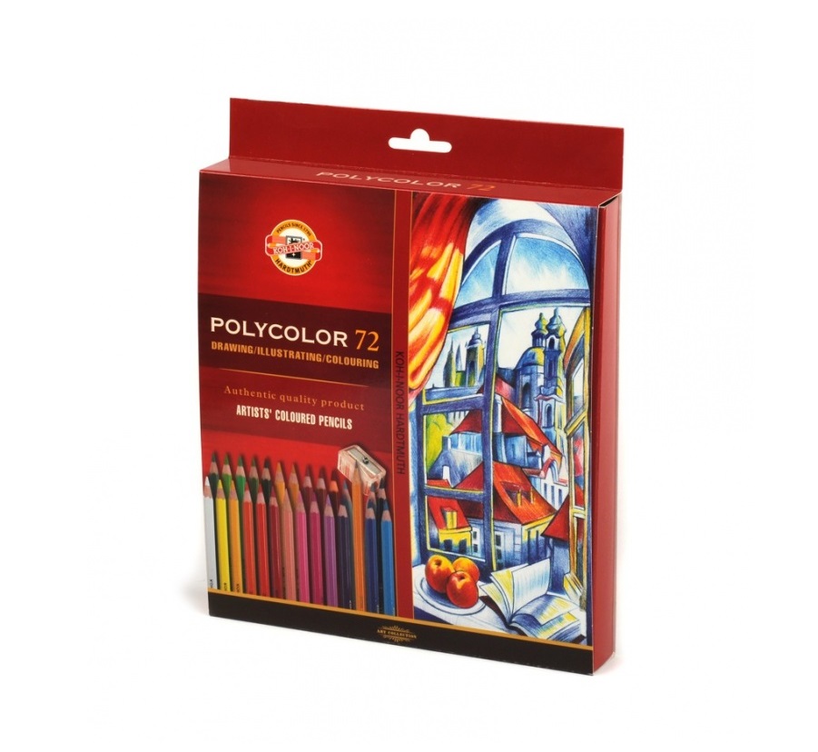 Kredki ołówkowe 72 kolory Polycolor Koh-I-Noor 3837