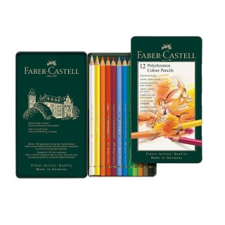 Kredki rysunkowe Polychromos 12 kolorów Faber-Castell 110012