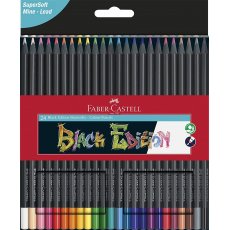 Kredki trójkątne 24 kolory Black Edition Faber-Castell 116424