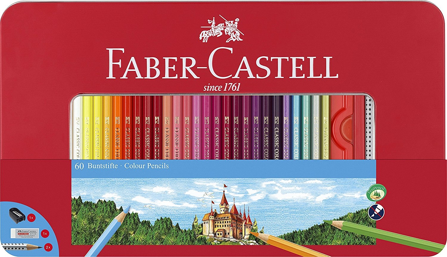 Kredki Zamek 60 kolorów Faber-Castell 115894